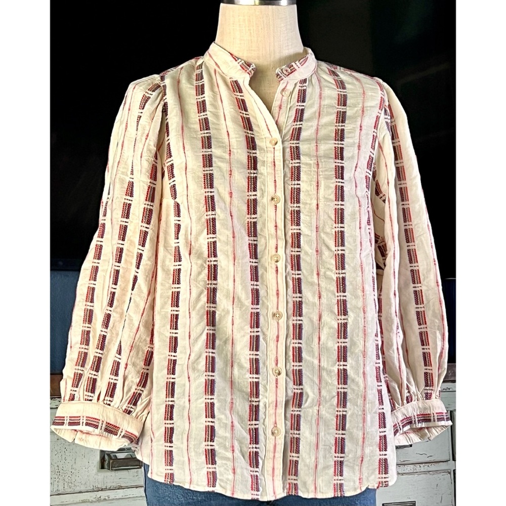 Anthropologie Femme Bella Blouse Top M